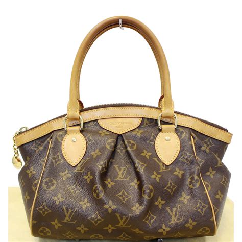 Real VS Fake Louis Vuitton Tivoli PM Monogram Satchel Bag.